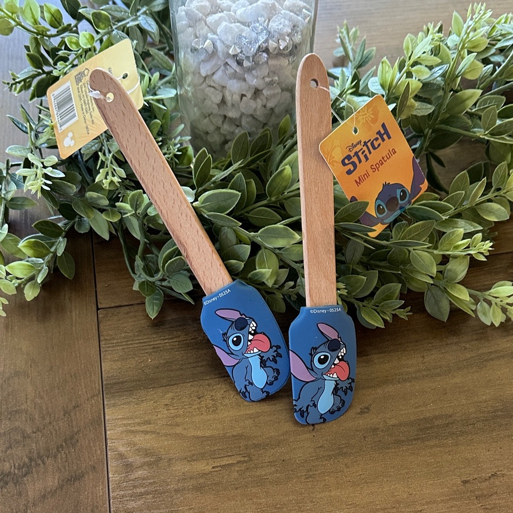 Disney Stitch Mini Blue and Brown Spatula Duo